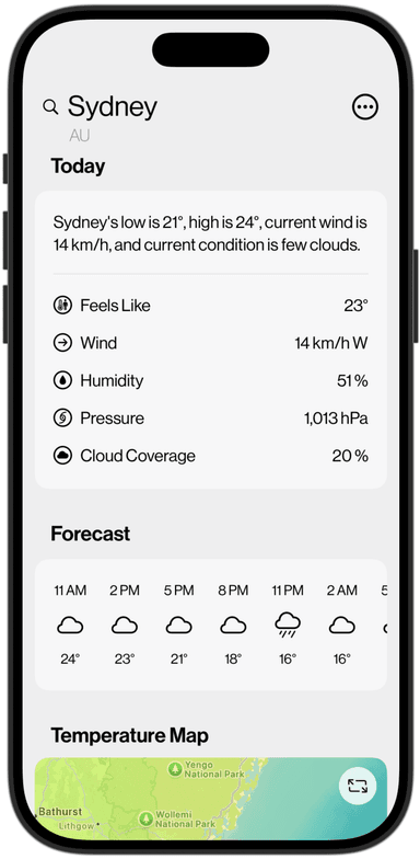 Weather screenshot 2